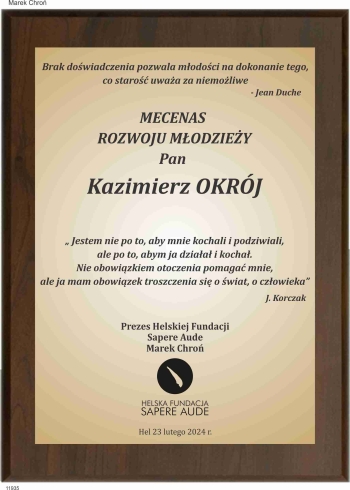 Kazimierz Okrój Mecenas
